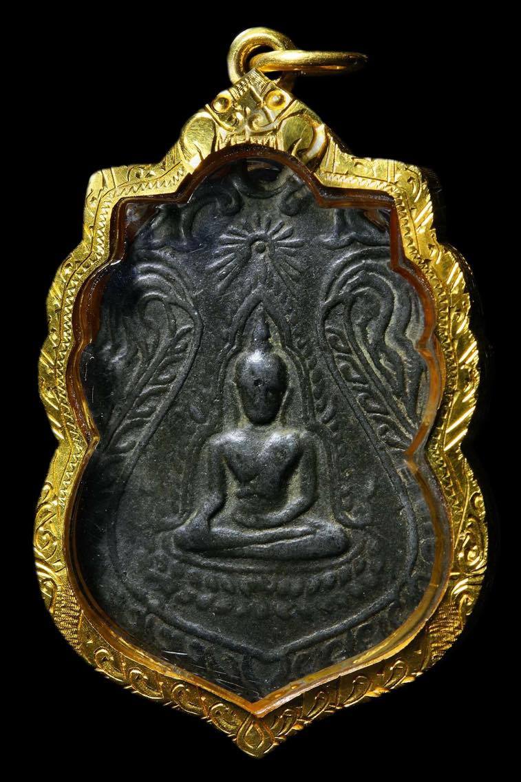 พระเครื่อง เหรียญเสมาพระพุทธชินราช หลวงปู่ศุข เนื้อชินตะกั่ว ปี2461